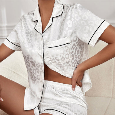 Lieke - Satin Pajama Set for Ladies House Suit-Grace Aura