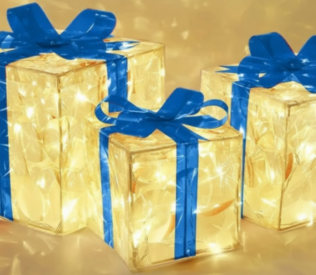 Light-Up Presents - LED Gift Box Christmas Light Decoration-Grace Aura