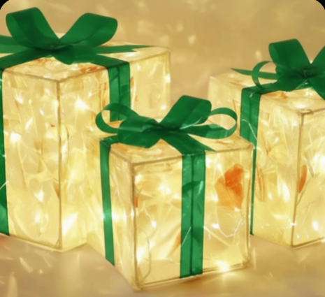 Light-Up Presents - LED Gift Box Christmas Light Decoration-Grace Aura