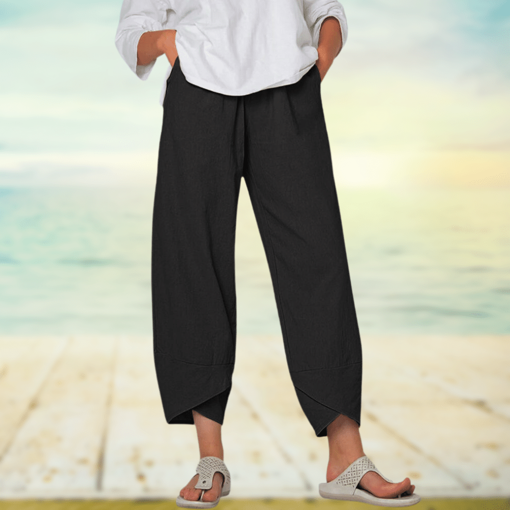 Linen Pants - Casual - Loose Fit - Summer Pants - Women's Trousers-Grace Aura