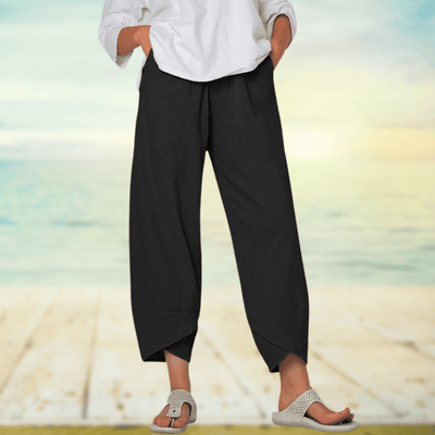 Linen Pants - Casual - Loose Fit - Summer Pants - Women's Trousers-Grace Aura