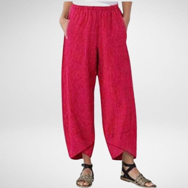 Linen Pants - Casual - Loose Fit - Summer Pants - Women's Trousers-Grace Aura