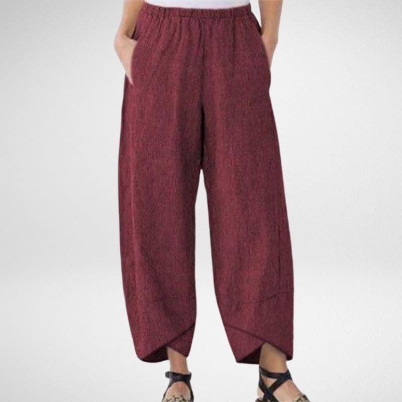 Linen Pants - Casual - Loose Fit - Summer Pants - Women's Trousers-Grace Aura