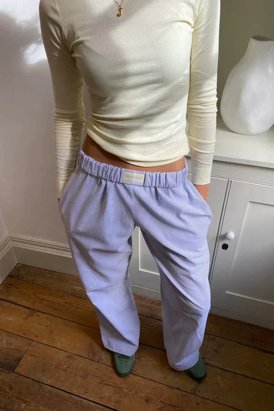 Linen Pants - Casual - Low Rise - Wide Leg Pants - Women's Pants-Grace Aura