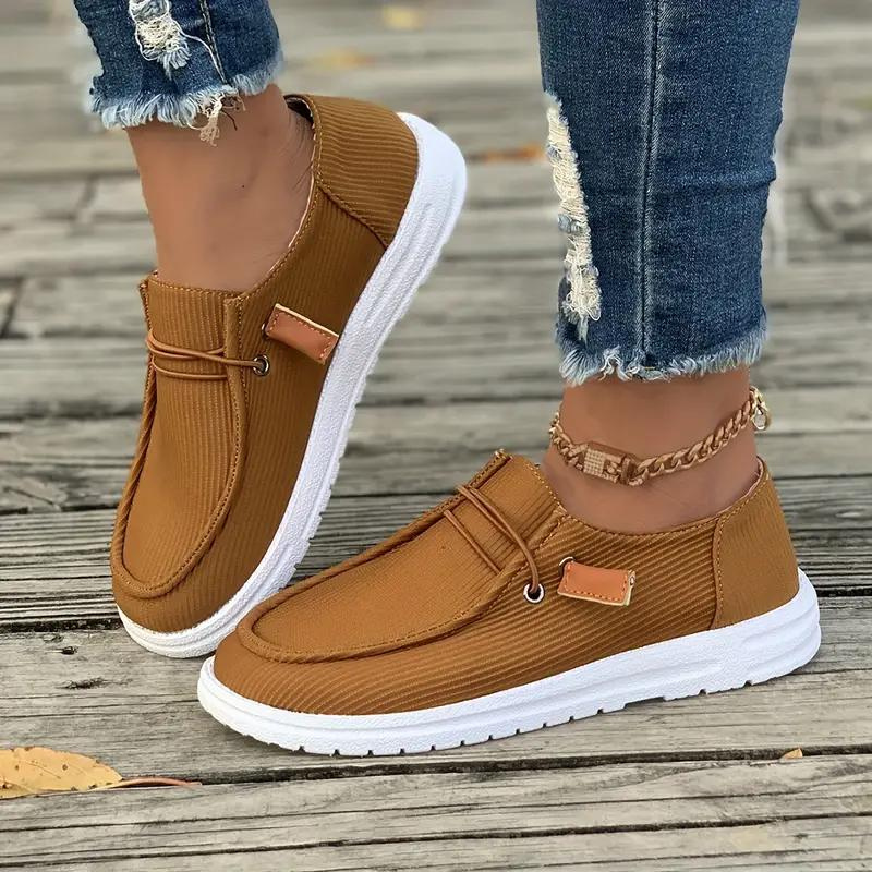 Loafers, Slip On, Lightweight, Women's Shoes, Canvas Shoes-Grace Aura