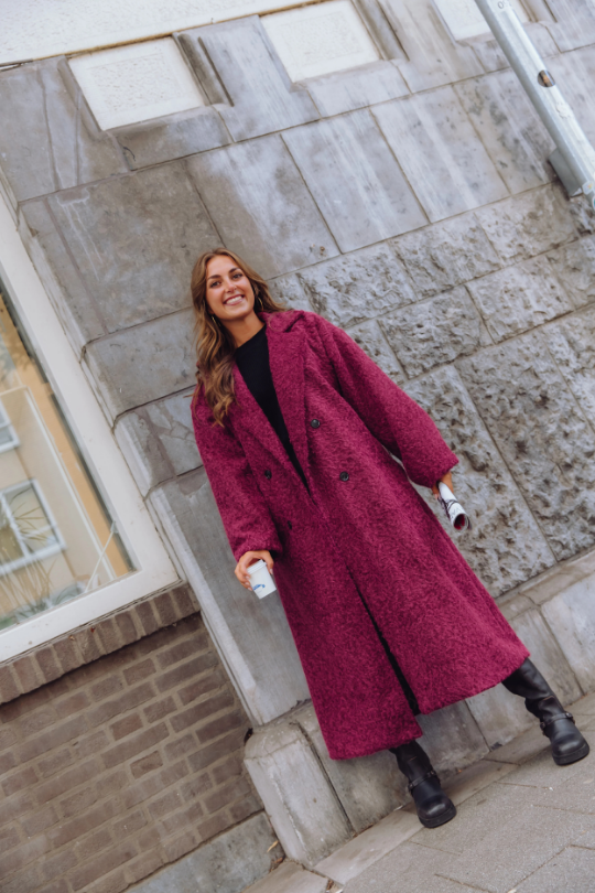 Long Coat - Women's Double Breasted Teddy Coat for Autumn and Winter-Grace Aura