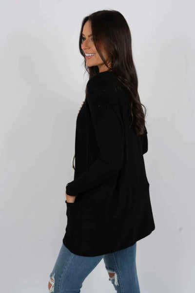 Long Sweater | Loose Fit | Pockets | Oversized Jumper | Women's Knitwear-Grace Aura