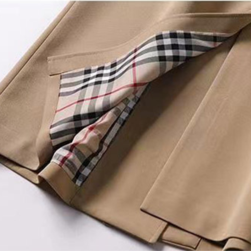 Long Trench Coat | Belt | Double Breasted | Autumn Coat | Women's Trench Coat-Grace Aura