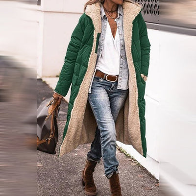 Long Winter Coat - Fleece Lined - Hooded - Long Puffer Coat - Long Overcoat Women-Grace Aura