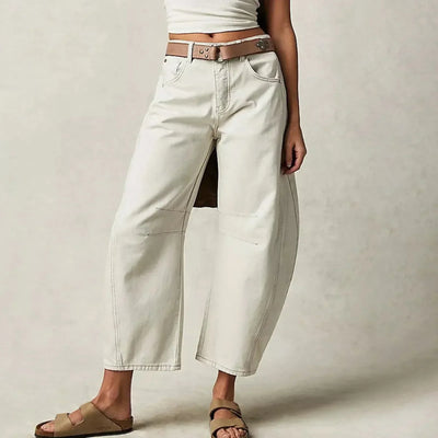Loose Fit Jeans - Low Rise - Low Waist - Baggy Jeans - Women's Jeans-Grace Aura