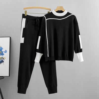 Loungewear Set - Long Sleeve - Loose Fit - Tracksuit - Two-Piece Set-Grace Aura