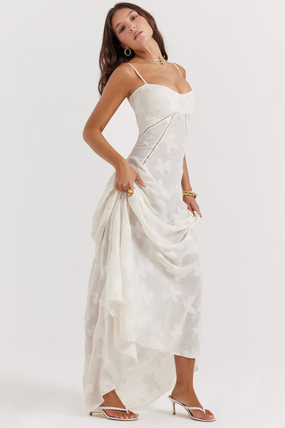 Maxi Dress | Elegant | Sleeveless | Corset Dress | Maxi Sundress-Grace Aura