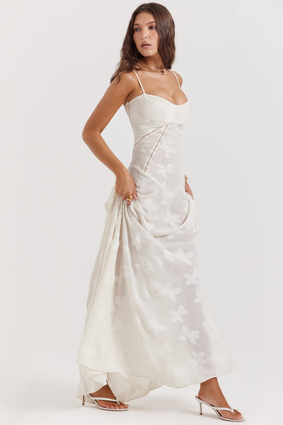 Maxi Dress | Elegant | Sleeveless | Corset Dress | Maxi Sundress-Grace Aura