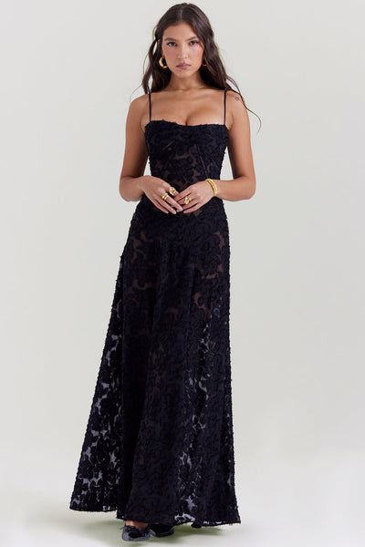 Maxi Dress | Elegant | Sleeveless | Corset Dress | Maxi Sundress-Grace Aura