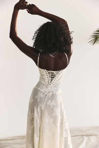 Maxi Dress | Elegant | Sleeveless | Corset Dress | Maxi Sundress-Grace Aura
