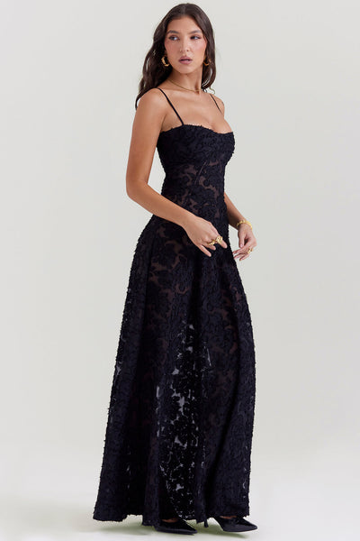 Maxi Dress | Elegant | Sleeveless | Corset Dress | Maxi Sundress-Grace Aura