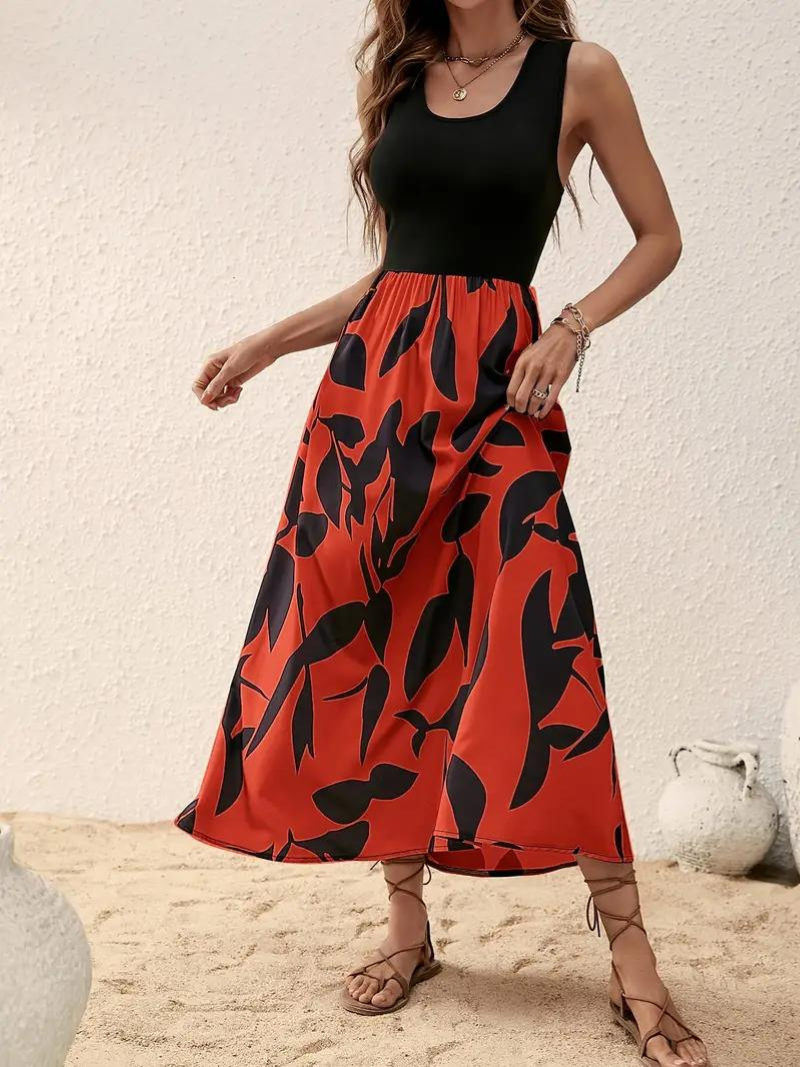 Maxi Dress - Sleeveless - Flowy - Summer Dress - Maxi Sundress-Grace Aura