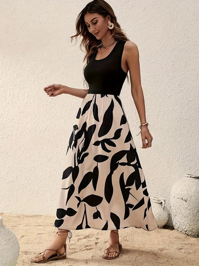 Maxi Dress - Sleeveless - Flowy - Summer Dress - Maxi Sundress-Grace Aura