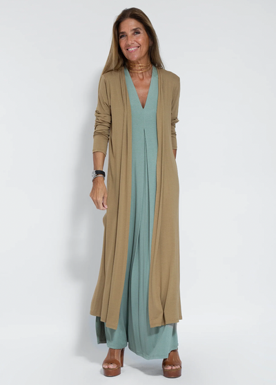 Maxi Dress and Cardigan - Women's Loose Fit Long Two-Piece Set for Summer-Grace Aura