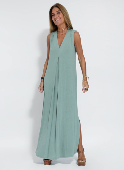 Maxi Dress and Cardigan - Women's Loose Fit Long Two-Piece Set for Summer-Grace Aura