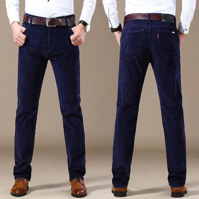 Men's Corduroy Pants | Regular Fit | Straight Leg | Corduroy Jeans | Men's Pants-Grace Aura