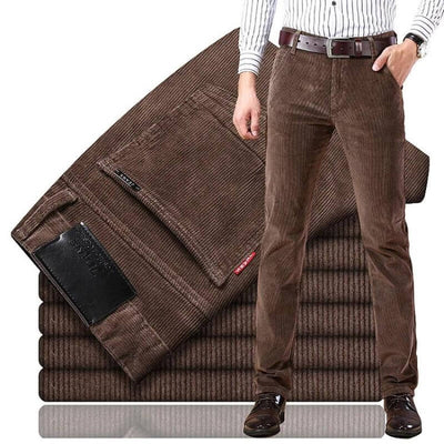 Men's Corduroy Pants | Regular Fit | Straight Leg | Corduroy Jeans | Men's Pants-Grace Aura