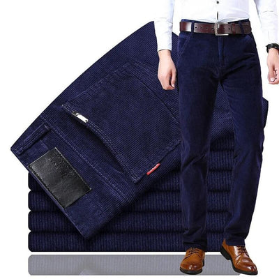 Men's Corduroy Pants | Regular Fit | Straight Leg | Corduroy Jeans | Men's Pants-Grace Aura