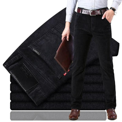 Men's Corduroy Pants | Regular Fit | Straight Leg | Corduroy Jeans | Men's Pants-Grace Aura