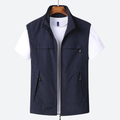 Men's Gilet - Zip-Up - Lightweight - Sleeveless Vest - Men's Vest-Grace Aura