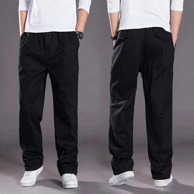 Men's Pants | Loose Fit | Cotton | Cargo Pants | Baggy Pants-Grace Aura