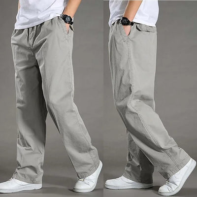 Men's Pants | Loose Fit | Cotton | Cargo Pants | Baggy Pants-Grace Aura