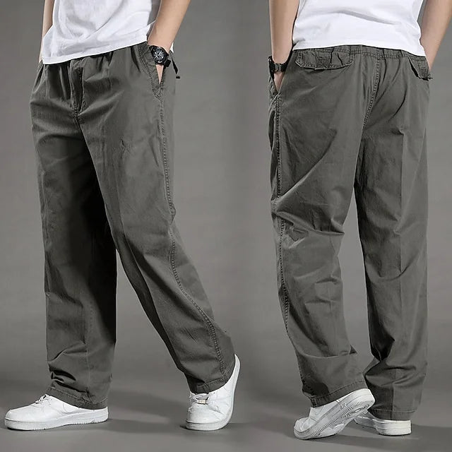 Men's Pants | Loose Fit | Cotton | Cargo Pants | Baggy Pants-Grace Aura