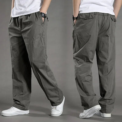Men's Pants | Loose Fit | Cotton | Cargo Pants | Baggy Pants-Grace Aura