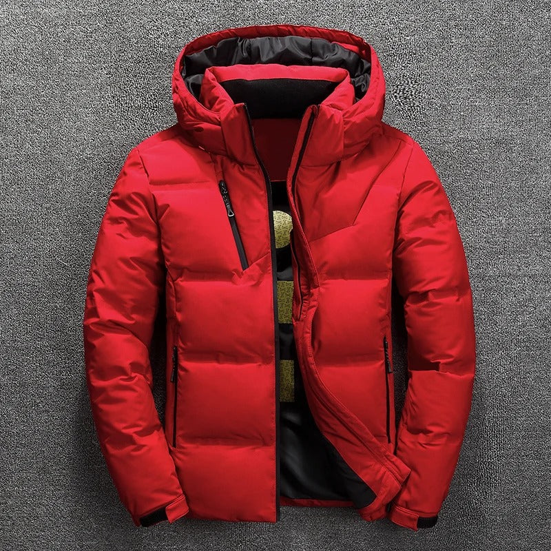 Men's Puffer Jacket - Hooded - Padded - Down Jacket - Winter Jacket-Grace Aura