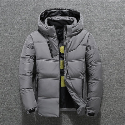 Men's Puffer Jacket - Hooded - Padded - Down Jacket - Winter Jacket-Grace Aura