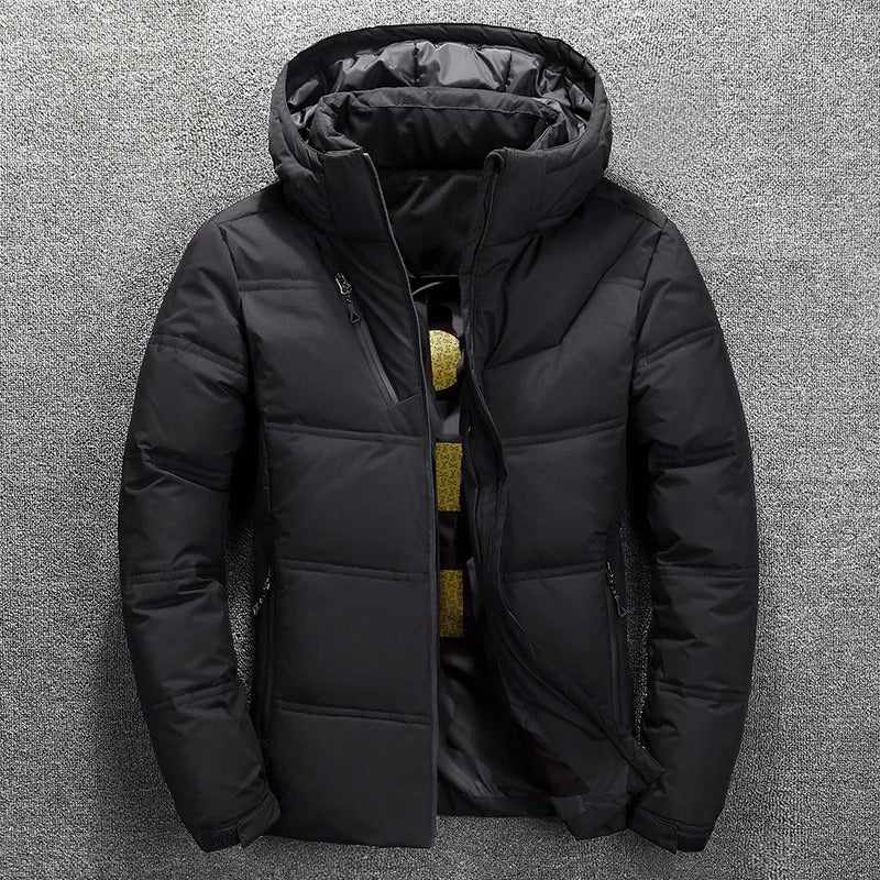 Men's Puffer Jacket - Hooded - Padded - Down Jacket - Winter Jacket-Grace Aura