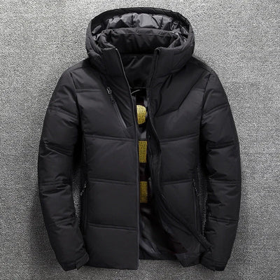 Men's Puffer Jacket - Hooded - Padded - Down Jacket - Winter Jacket-Grace Aura