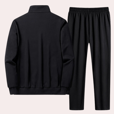 Men's Tracksuit - Zip-Up - Elastic Waist - Jogging Suit - Men's Activewear-Grace Aura