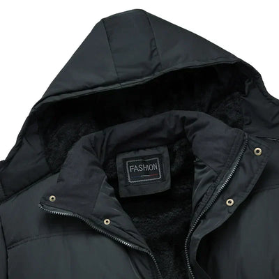 Men's Winter Jacket - Warm - Hooded - Down Jacket - Men's Puffer Jacket-Grace Aura
