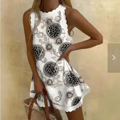Mini Dress - Sleeveless - Loose Fit - Short Dress - Summer Dress-Grace Aura