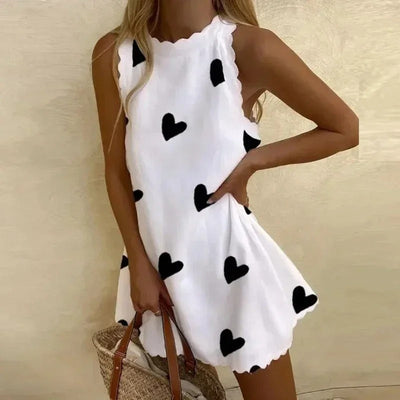 Mini Dress - Sleeveless - Loose Fit - Short Dress - Summer Dress-Grace Aura