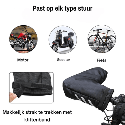 Motorcycle Handlebar Muffs - Waterproof - Reflective - Cycling Gloves - Motorcycle Muffs-Grace Aura