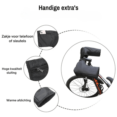 Motorcycle Handlebar Muffs - Waterproof - Reflective - Cycling Gloves - Motorcycle Muffs-Grace Aura