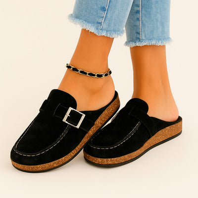 Mules - Women's Slip-On Suede Clogs Slippers-Grace Aura