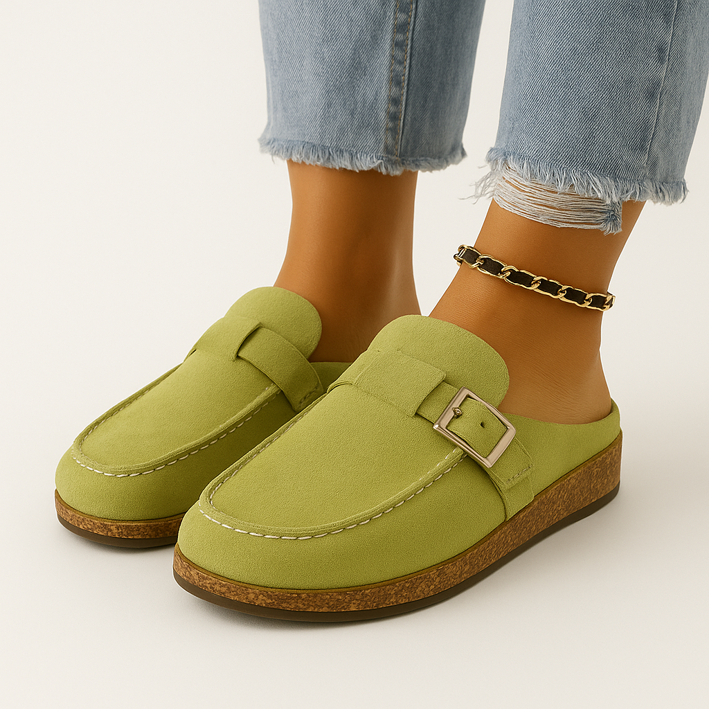 Mules - Women's Slip-On Suede Clogs Slippers-Grace Aura