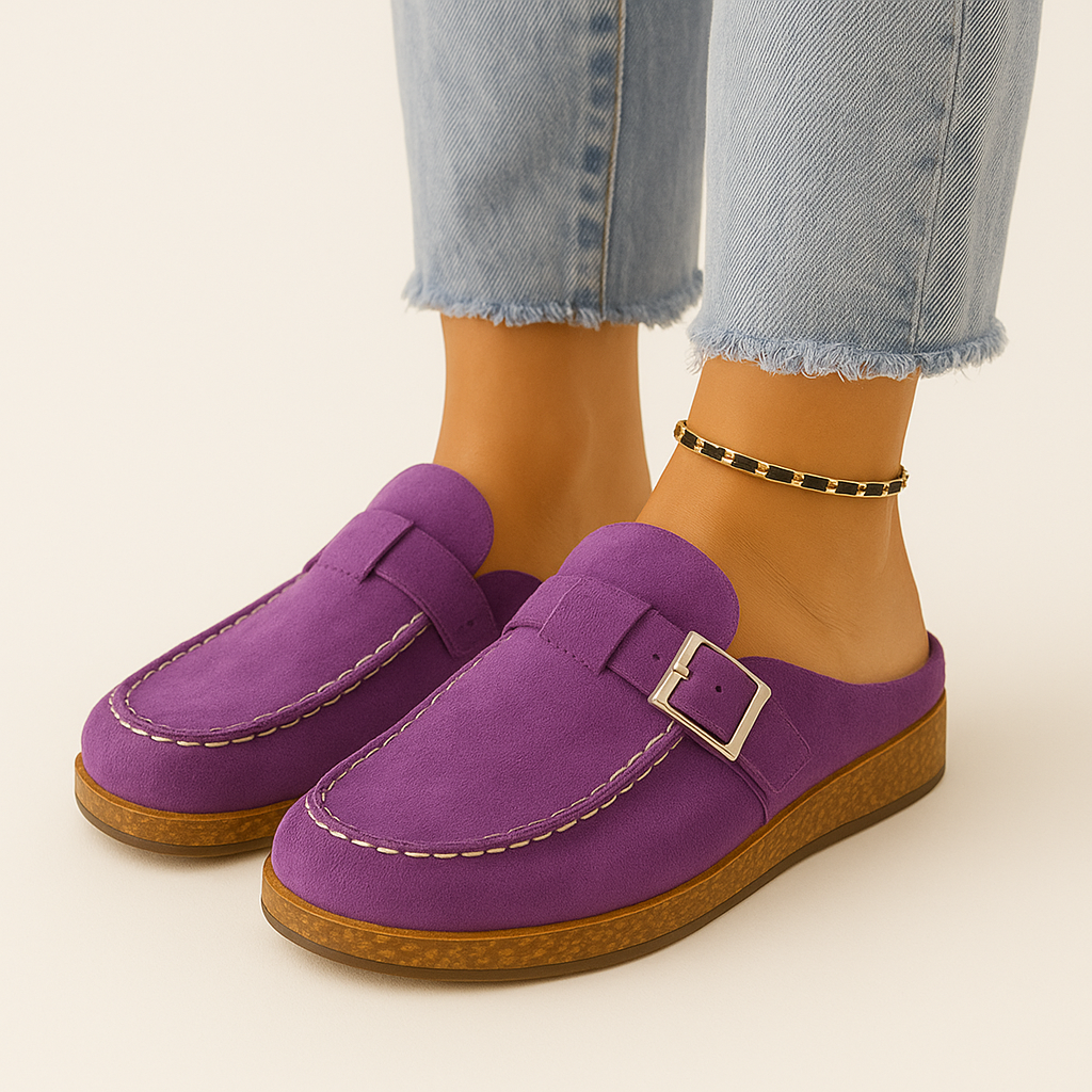 Mules - Women's Slip-On Suede Clogs Slippers-Grace Aura