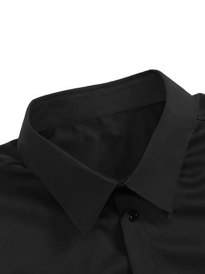 Non Iron Shirt | Wrinkle Free | Slim Fit | Button-Up Shirt | Men's Shirts-Grace Aura