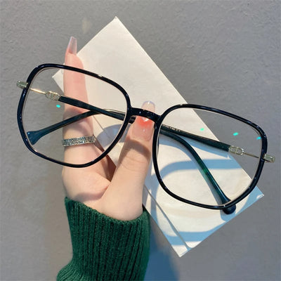 Non-Prescription Glasses | Square | Clear Lensed | Blue Light Blocking Glasses | Women's Glasses-Grace Aura