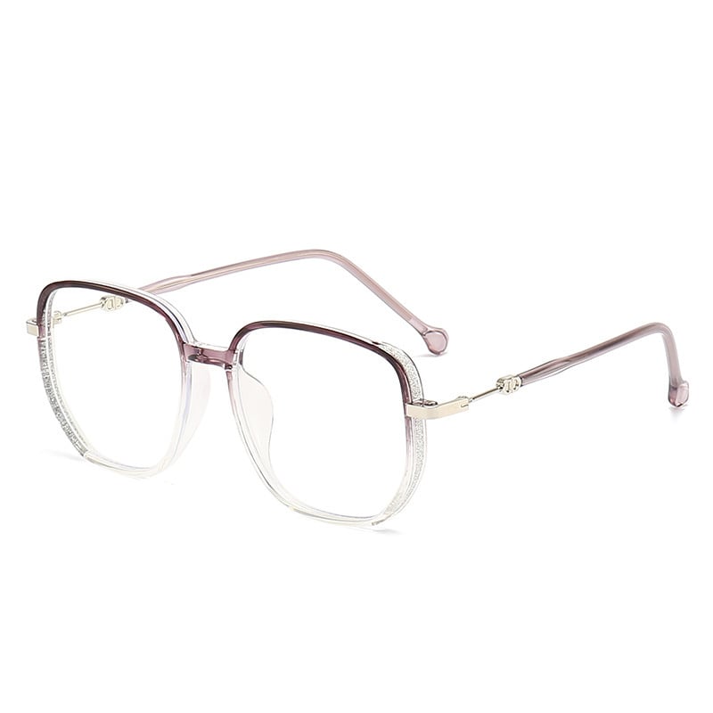 Non-Prescription Glasses | Square | Clear Lensed | Blue Light Blocking Glasses | Women's Glasses-Grace Aura