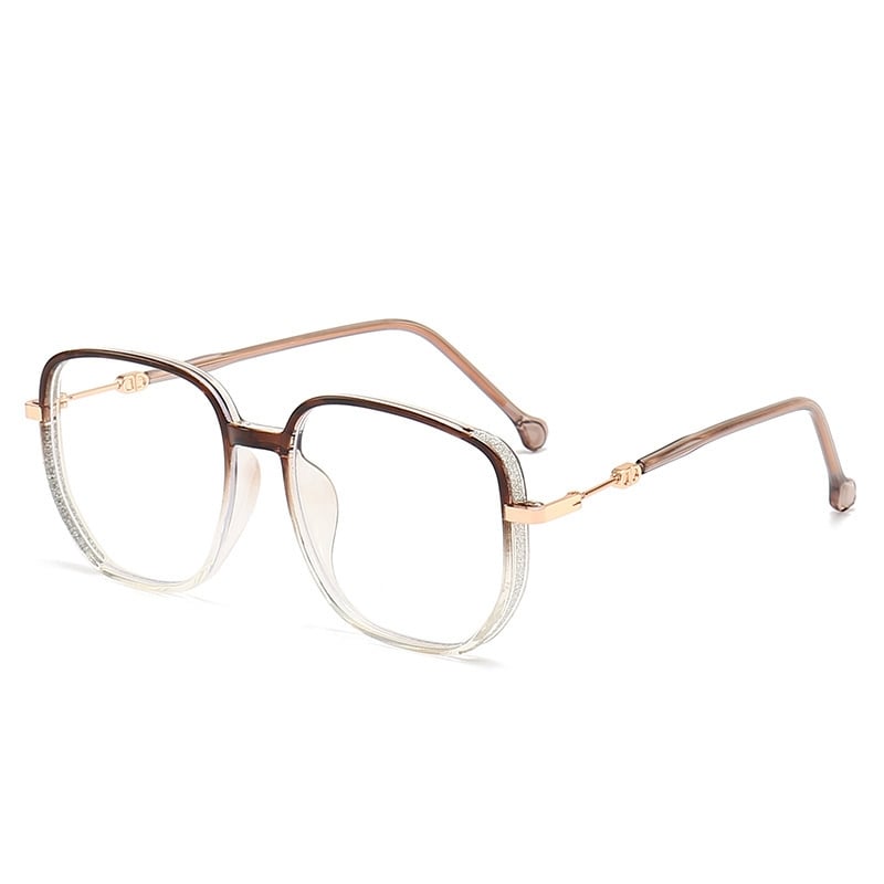 Non-Prescription Glasses | Square | Clear Lensed | Blue Light Blocking Glasses | Women's Glasses-Grace Aura